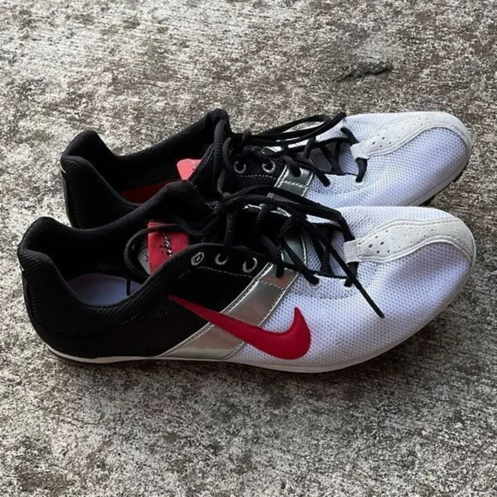 Nike Men's Running Shoes‎ Nike Zoom Eldoret II White Black Size 8